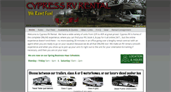 Desktop Screenshot of cypressrvrental.com